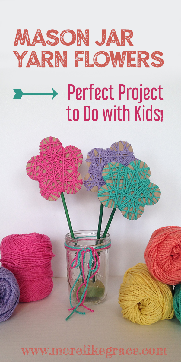 Easy Yarn Flowers DIY