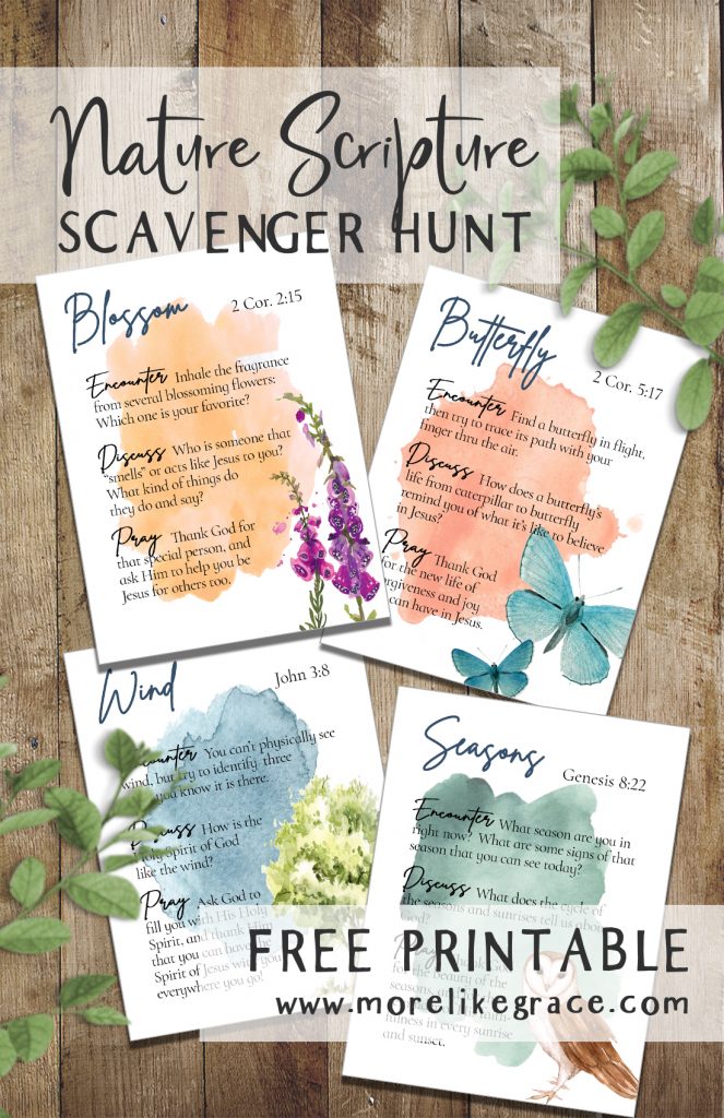 Displays Free Printable Nature Scavenger Hunt